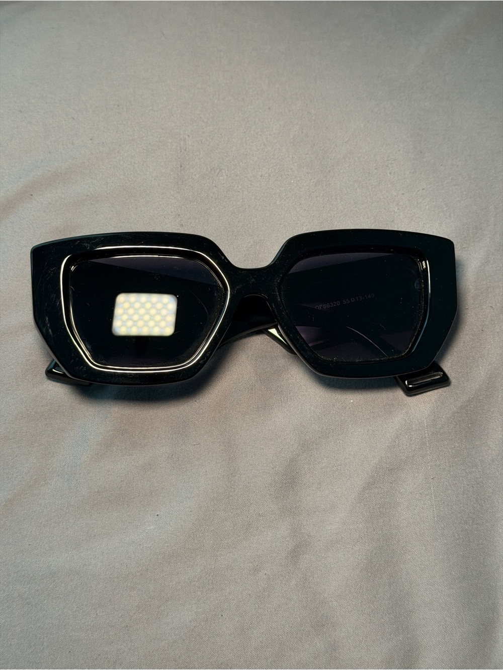 Black Oversized Rectangle Sunglasses - Women Accessories